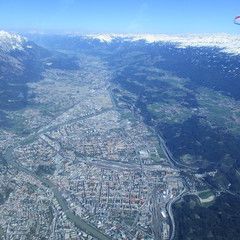 Flugwegposition um 13:09:06: Aufgenommen in der Nähe von Gemeinde Natters, Natters, Österreich in 2782 Meter